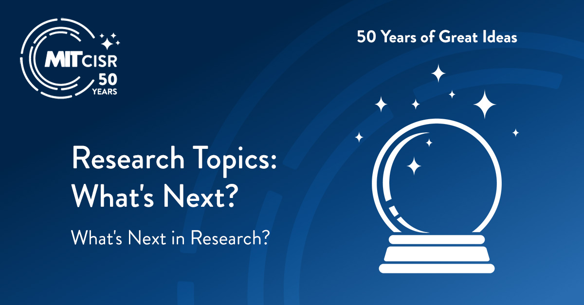 Research Topics: What's Next?